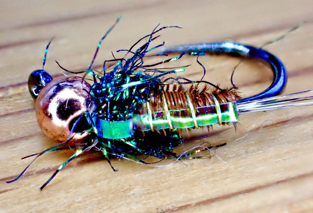 FreestoneFF's tweet image. This Size 16 Flashback PTN has been, without doubt, my most productive nymph of the last 10 years. Worth adding one or two to your box!