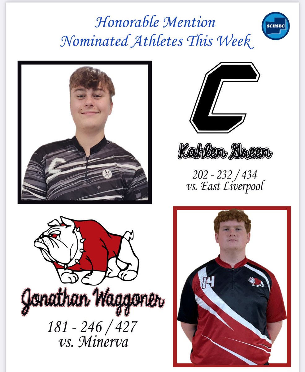 heaton_km's tweet photo. Week 1 Bowler of the Week - Haleigh Leggett
Honorable Mention - Jonathan Waggoner!!! Way to go Bulldogs❤️🖤 https://t.co/DdmuSAiVIH
