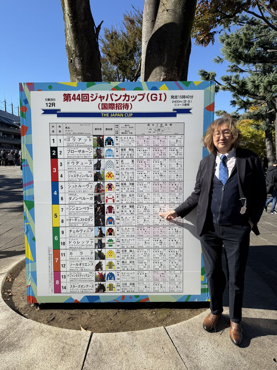Attending the 44th Running of the Japan Cup at <a href="/JRA_Special/">JRA公式</a> Tokyo Racecourse.  Placed an each way bet on Auguste Rodin
<a href="/coolmorestud/">Coolmore</a> and <a href="/Ballydoyle/">Ballydoyle Racing</a> Let’s hope there will be overseas runners to conquer this prestigious race in future!