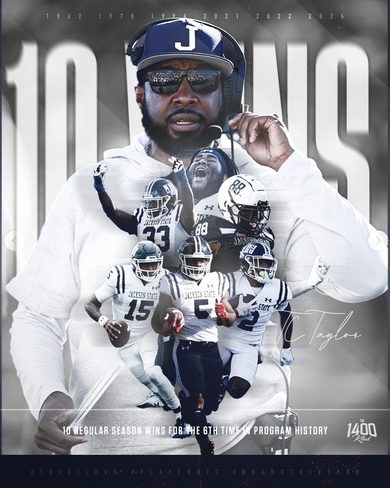 The 1400 Klub (@1400klub) on Twitter photo History In Thee Making | Kongratulations to Coach TC Taylor <a href="/CoachTaylor010/">T.C. Taylor</a> on achieving his first 10-win season! Redefining greatness, one win at a time. #THEEiLove #GuardTheeYard #GameChanger #HistoryMaker History In Thee Making | Kongratulations to Coach TC Taylor <a href="/CoachTaylor010/">T.C. Taylor</a> on achieving his first 10-win season! Redefining greatness, one win at a time. #THEEiLove #GuardTheeYard #GameChanger #HistoryMaker