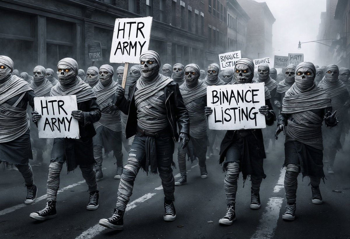 stevegr85's tweet photo. "Even the undead are restless for this—time to wake up, @binance! The $HTR Army won't stop until we see that Binance Listing! 🧟‍♂️📜 #HTRArmy #BinanceListing #CryptoRevolution #altocoins https://t.co/XxsMfF9O02