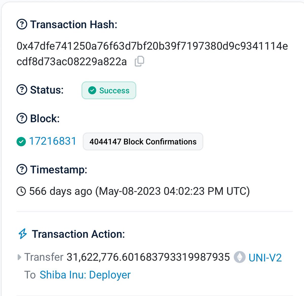 A reminder for new members of The Black Shiba cult: ⛩️

In addition to 50% of token supply, Ryoshi also holds the keys to $OSAK LP…. 

Would a man prefer to die on his feet or live on his knees? ⛩️

etherscan.io/tx/0x47dfe7412…

#ifeelbetter