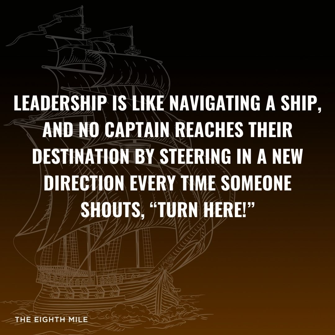 Leadership is wrapped in a heavy expectation: “Listen to everyone.” 

Every opinion, every suggestion, every voice is supposed to matter. But the more we try to take in every piece of feedback, the more we risk veering off course. 

#leadership #feedback #effectivefeedback