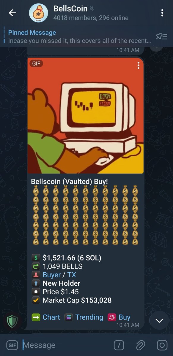 GrahamBellscoin's tweet photo. $BELLS on #Solana getting more active 📈

LFG @televaultxyz https://t.co/j0KdAPs1iR
