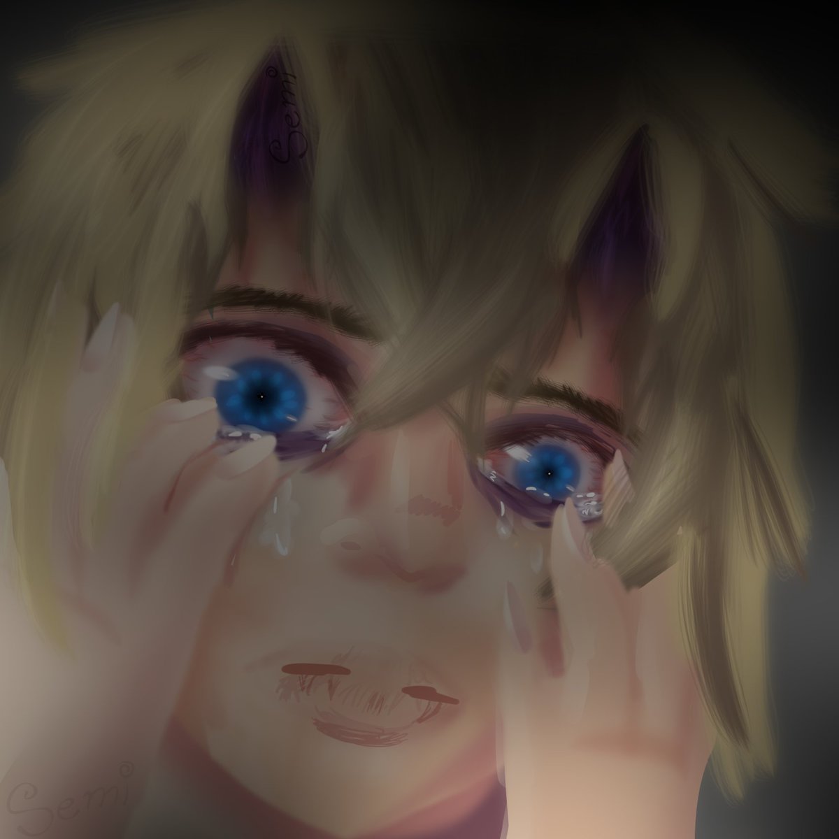 Semi2812d's tweet photo. 👁️👁️

#digitalart #illustration #realismart #horror #HorrorArt https://t.co/AwNFFjir6v