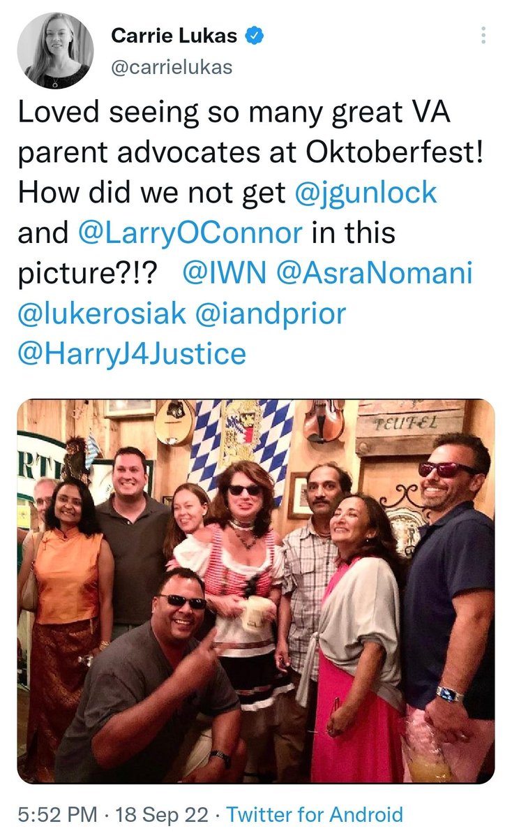 v_theclash's tweet photo. @ScottTaylorTV @AsraNomani This was funny. It shows the nexus among the dark money groups paid to attack FCPS.
How many parents, teachers, elected officials, and KIDS has AsraNomani gone after, and how many times has she tagged or contacted jobs?
Too many times.
#Operative #IWF #IWV #ParentsDefendingEd https://t.co/8TFK16DwW1