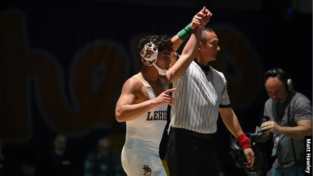 Good job Matt on your first college dual! Go Hawks! ♥️💪🔥
 #lehighwrestling