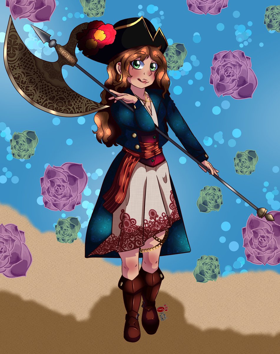 Akai_okami_328's tweet photo. #hetaliafandom #hetaliafanart #nyospain #nyotalia #piratespain #hetaliapirate #nyotaliapirate #isabelfernandezcarriedo #digitaldrawing #digitalart #colombianartist #hacha #España #NyoEspaña #pirata #hetalia #collab https://t.co/RqFceBla1X