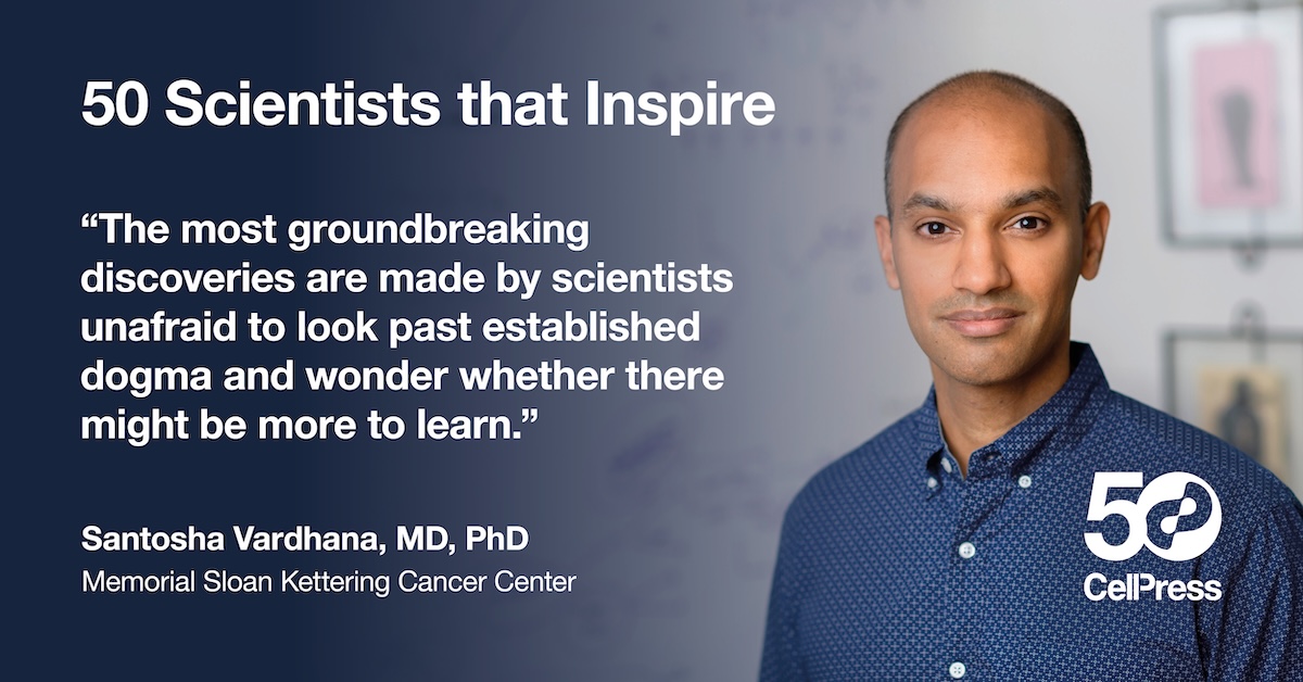 Cell Press (@cellpressnews) on Twitter photo "Medical oncologist Santosha Vardhana says to keep asking questions about observations that can’t be explained"
Read our interview with <a href="/MSKCancerCenter/">Memorial Sloan Kettering Cancer Center</a> cancer researcher Dr. Vardhana, one of our #50ScientistsThatInspire:
cell.com/news-do/50-ins… "Medical oncologist Santosha Vardhana says to keep asking questions about observations that can’t be explained"
Read our interview with <a href="/MSKCancerCenter/">Memorial Sloan Kettering Cancer Center</a> cancer researcher Dr. Vardhana, one of our #50ScientistsThatInspire:
cell.com/news-do/50-ins…
