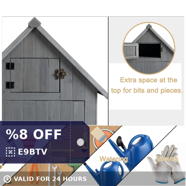 shopping4every's tweet photo. Check out this product 😍 30.3”L X 21.3”W X 70.5”H Outdoor Storage Cabinet Tool Shed Wooden Garden Shed... 😍 
starting at $176.99. 
Show now 👉👉 https://t.co/YiBVcFEEqe https://t.co/PYbn3nGOZY