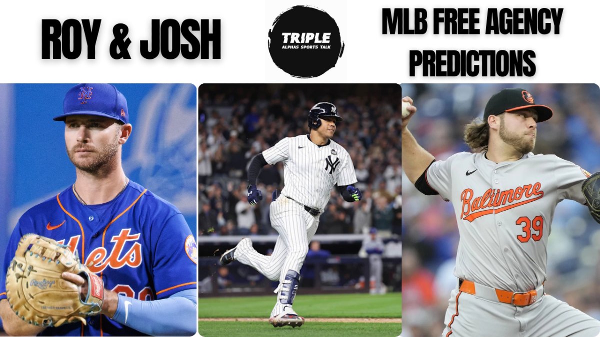 TripleAlphas's tweet photo. MLB Free Agency Predictions LIVE! Who do you think your favorite team will sign? Comment below! https://t.co/wCm3wbIAol