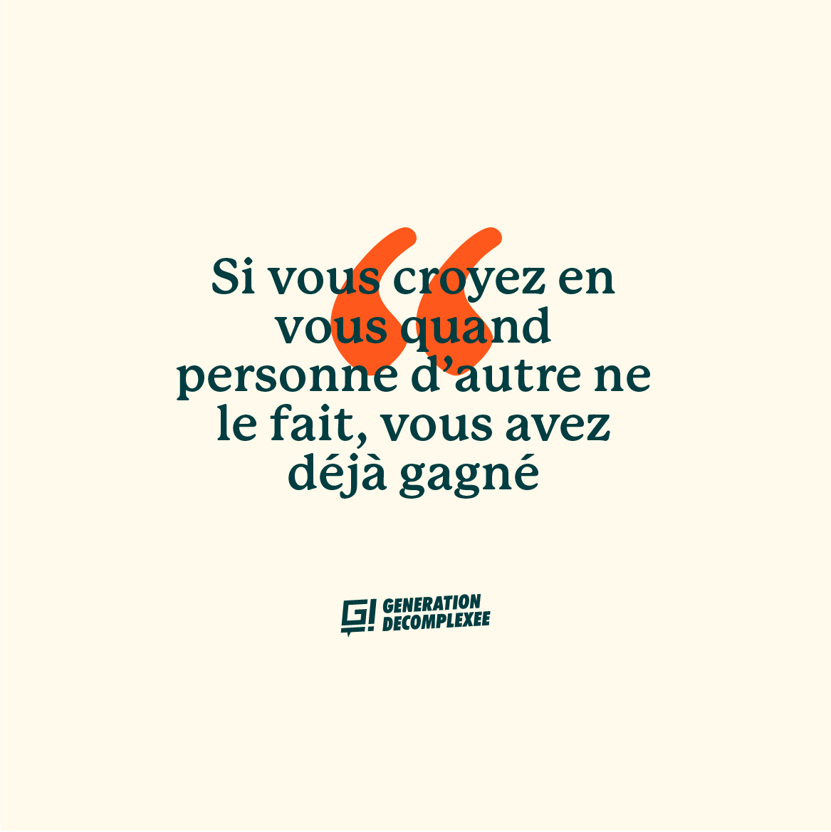 G_Decomplexee's tweet image. G! #santémentale
Le plus grand pouvoir que vous possédez est la foi en votre propre potentiel. 🌟 Vous êtes votre premier allié dans la course au succès✊🏼.

#GénérationDécompléxée
#Motivation #CroireEnSoi #Développement #Personnel #Force #Intérieure #Persévérance