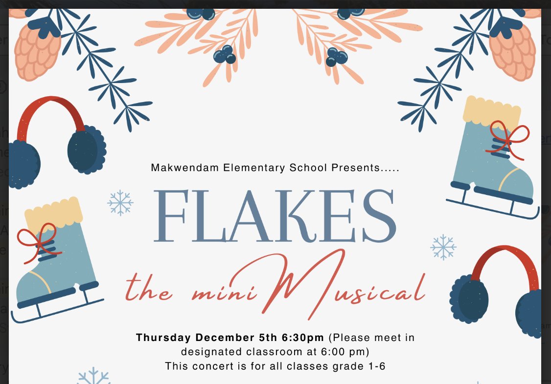 🎄✨ The Holiday Concert is Almost Here! Get ready for a magical evening as our Grades 1-6 students bring holiday cheer to the stage! Seating is limited, so secure your tickets now to ensure you’re part of this special celebration! Save your seats here: docs.google.com/forms/d/e/1FAI…