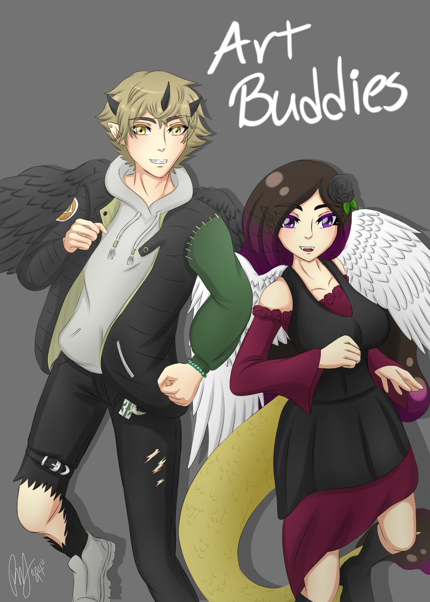 Art buddies with <a href="/merelymeeka/">merelymeeka</a> 🖌