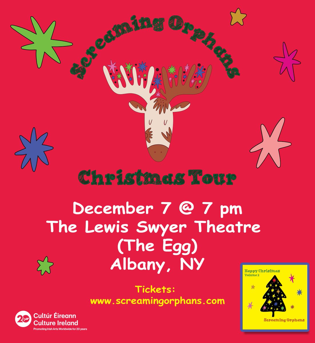 Get ready, Albany! We’re excited to be bringing our Christmas Tour to The Lewis Swyer Theatre on Saturday, December 7! Plus, our new Christmas album drops next Friday, Nov. 29! Pre-order it now and sing along with us when you join us on December 7.
Thank you <a href="/culture_ireland/">Culture_Ireland</a>!