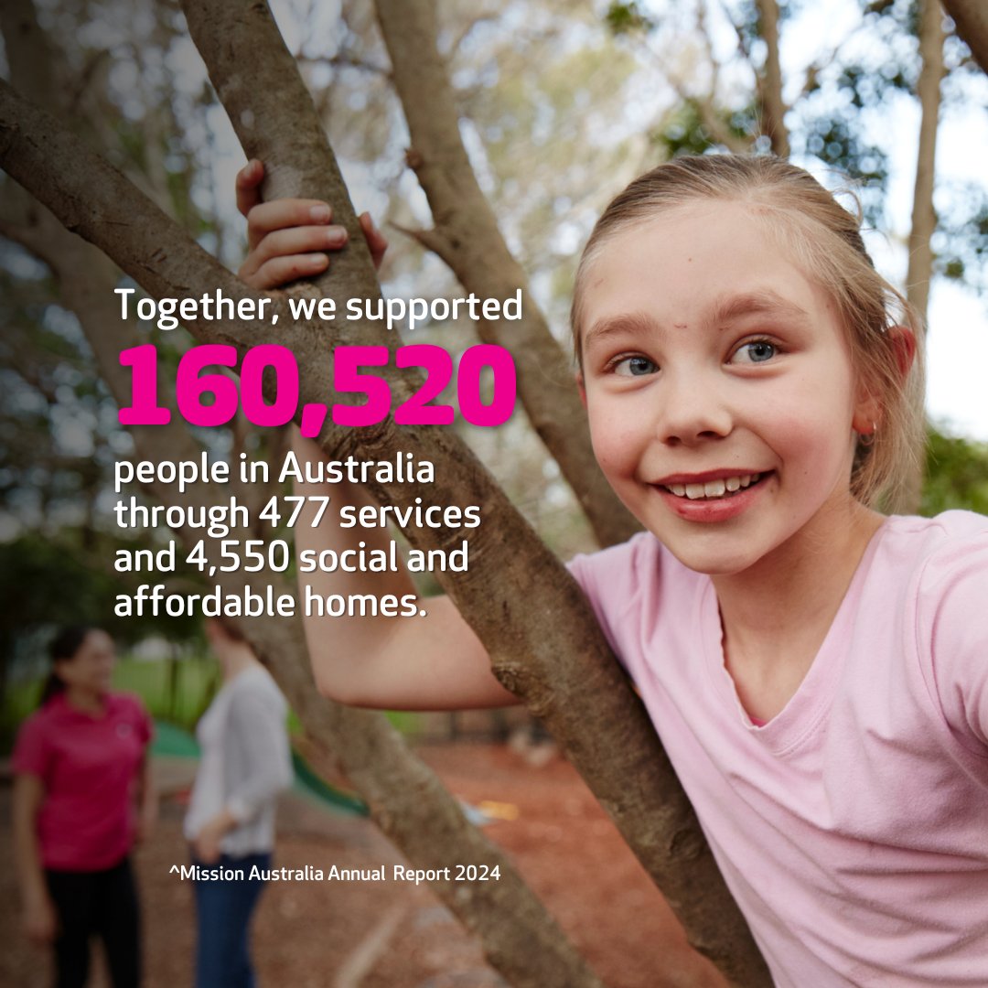 Together with our supporters, funders, partners, staff, and volunteers, we’re proud to have helped 162,520 Australians on their journey to independence in 2023-2024. Our Annual Report 2024 celebrates key milestones and achievements over the last year: missionaustralia.com.au/annual-report-…