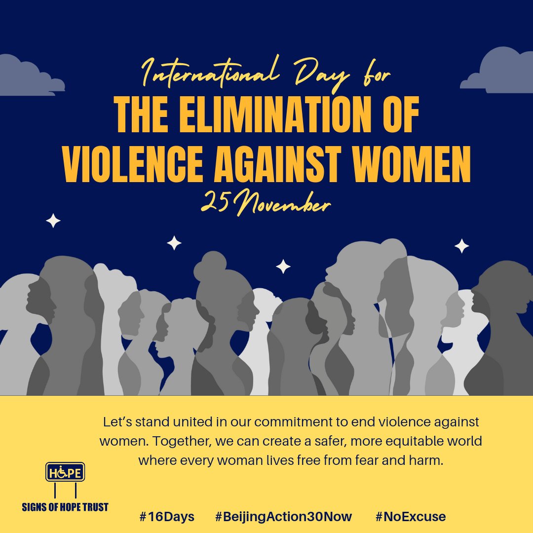 #AccessToInformation (@signsofhopezim) on Twitter photo Today is the International Day for the Elimination of Violence Against Women, which also marks the commencement of #16Days. #VAWG remains one of the most prevalent & pervasive human rights violations in the world. #NoExcuse #Beijing30ActionNow
#SDG5UbuntuCOP_ZW
#16DaysZW
<a href="/GBVnet/">GBV Prevention Net</a> Today is the International Day for the Elimination of Violence Against Women, which also marks the commencement of #16Days. #VAWG remains one of the most prevalent & pervasive human rights violations in the world. #NoExcuse #Beijing30ActionNow
#SDG5UbuntuCOP_ZW
#16DaysZW
<a href="/GBVnet/">GBV Prevention Net</a>