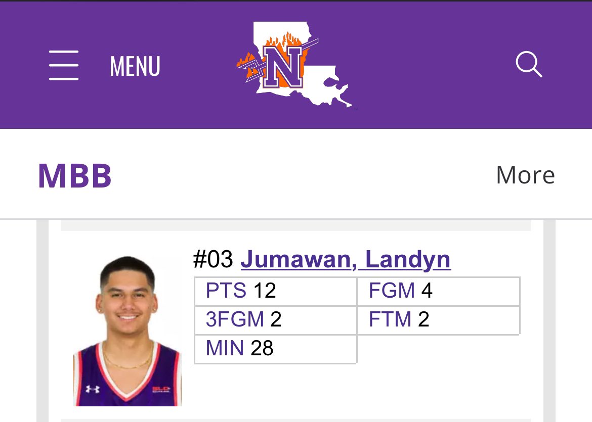 Justin Aaron (@justinaaronuh91) on Twitter photo <a href="/JumawanLandyn/">Landyn Jumawan</a> the <a href="/LeeCollegeHoops/">Lee College Hoops</a> alum and current <a href="/NSUDemonsMBB/">NSU Basketball</a> continues to shine. <a href="/CaseyApetrei/">Casey Apetrei</a> <a href="/coach_NWade/">Nick Wade</a> <a href="/JUCOadvocate/">JUCOadvocate - Brandon Goble</a> <a href="/SSN_Demonland/">SSN-Demonland ๐</a> <a href="/ForkEMPodcast/">ForkEmPodcast</a> <a href="/colinpvedros/">Colin Vedros</a> #ForkEm <a href="/JumawanLandyn/">Landyn Jumawan</a> the <a href="/LeeCollegeHoops/">Lee College Hoops</a> alum and current <a href="/NSUDemonsMBB/">NSU Basketball</a> continues to shine. <a href="/CaseyApetrei/">Casey Apetrei</a> <a href="/coach_NWade/">Nick Wade</a> <a href="/JUCOadvocate/">JUCOadvocate - Brandon Goble</a> <a href="/SSN_Demonland/">SSN-Demonland ๐</a> <a href="/ForkEMPodcast/">ForkEmPodcast</a> <a href="/colinpvedros/">Colin Vedros</a> #ForkEm