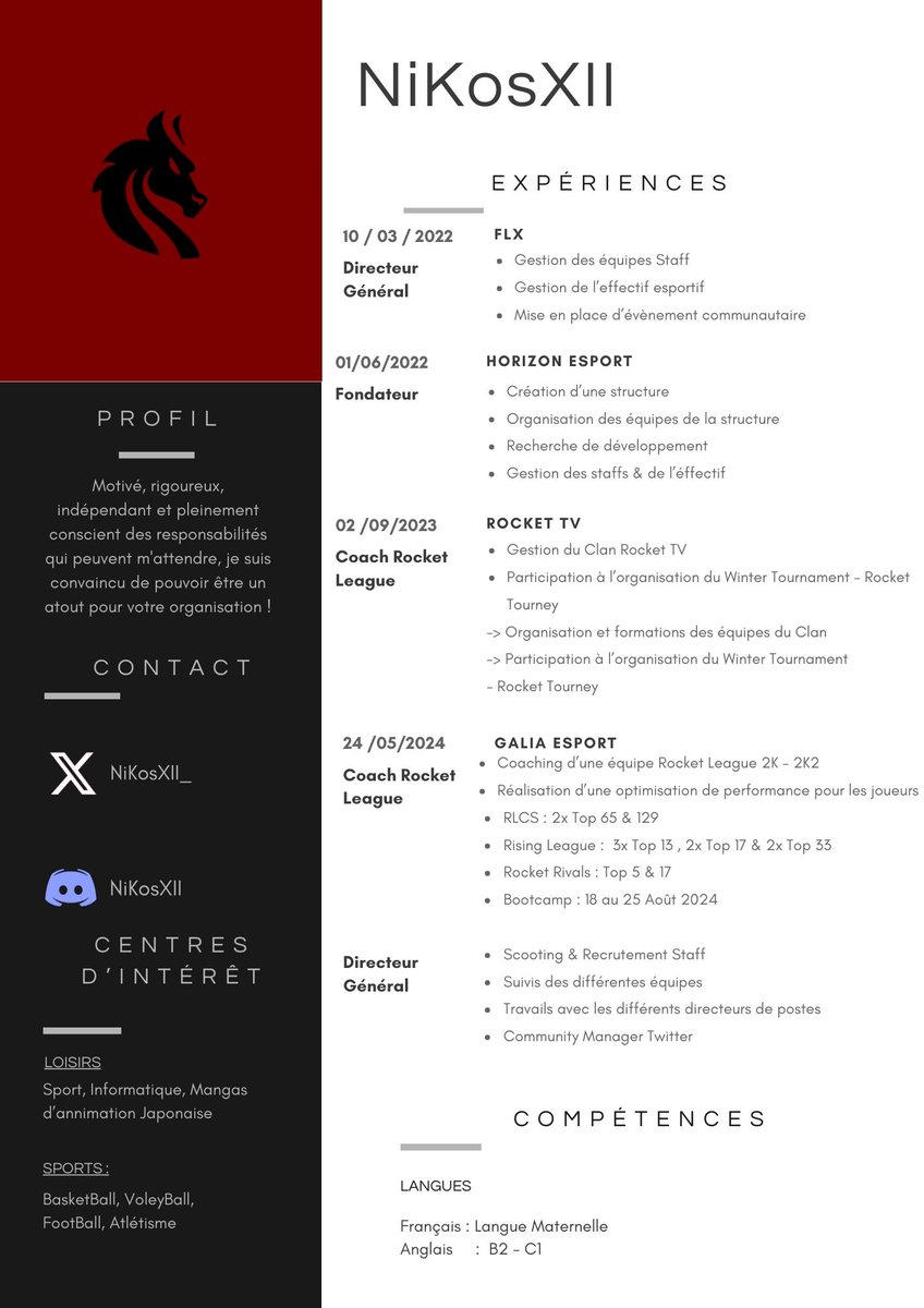 En accord avec <a href="/ResurgenceCorp/">Résurgence Corp</a>, j'ai été autorisé à explorer les options qui s'offrent à moi !

Je suis donc LFT - LFO pour tout poste dans un staff d'une structure.

N'hésitez pas à me DM pour toute question ou proposition éventuelle !

RT &amp; Likes appréciés.