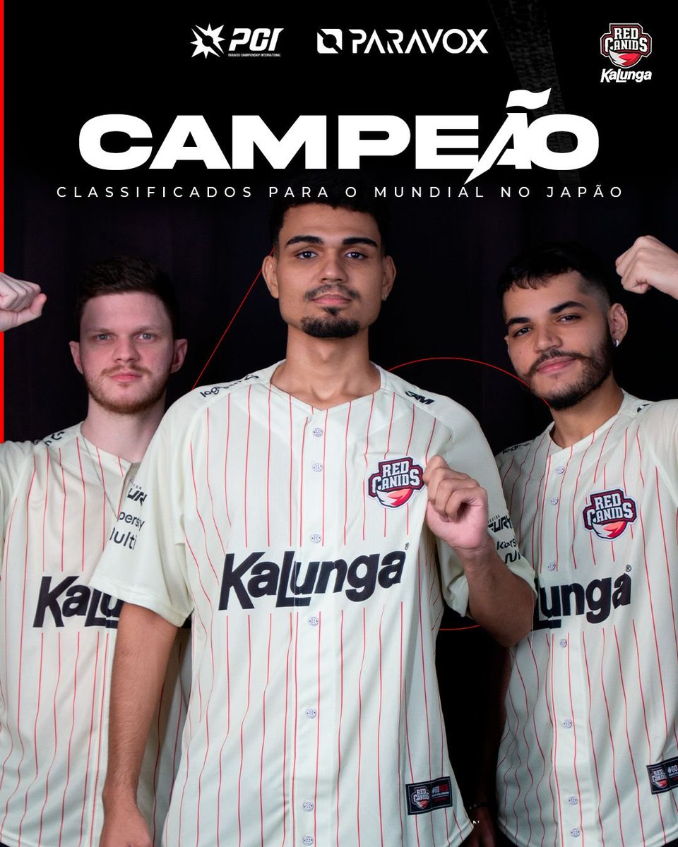 PODE COMEMORAR, MATILHA! É CAMPEÃO! 🏆🏆🏆

Vencemos a PCI LATAM e nos classificamos para o Mundial de PARAVOX no Japão! #GoRED