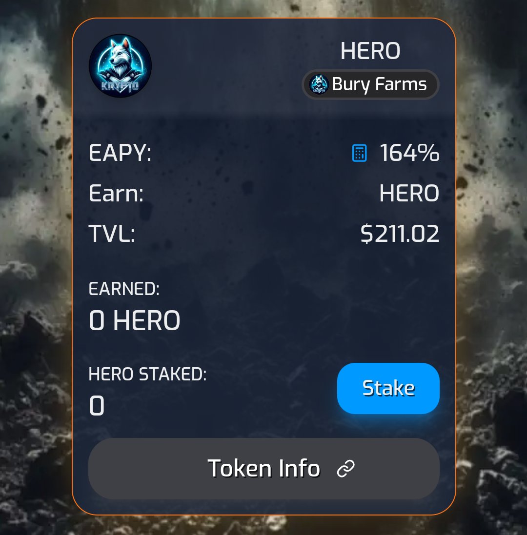 We've added two new farms to our family! 

A $SHIB - $BONE pair and a $HERO single pool. Be among the first to stake to earn that juicy APY.