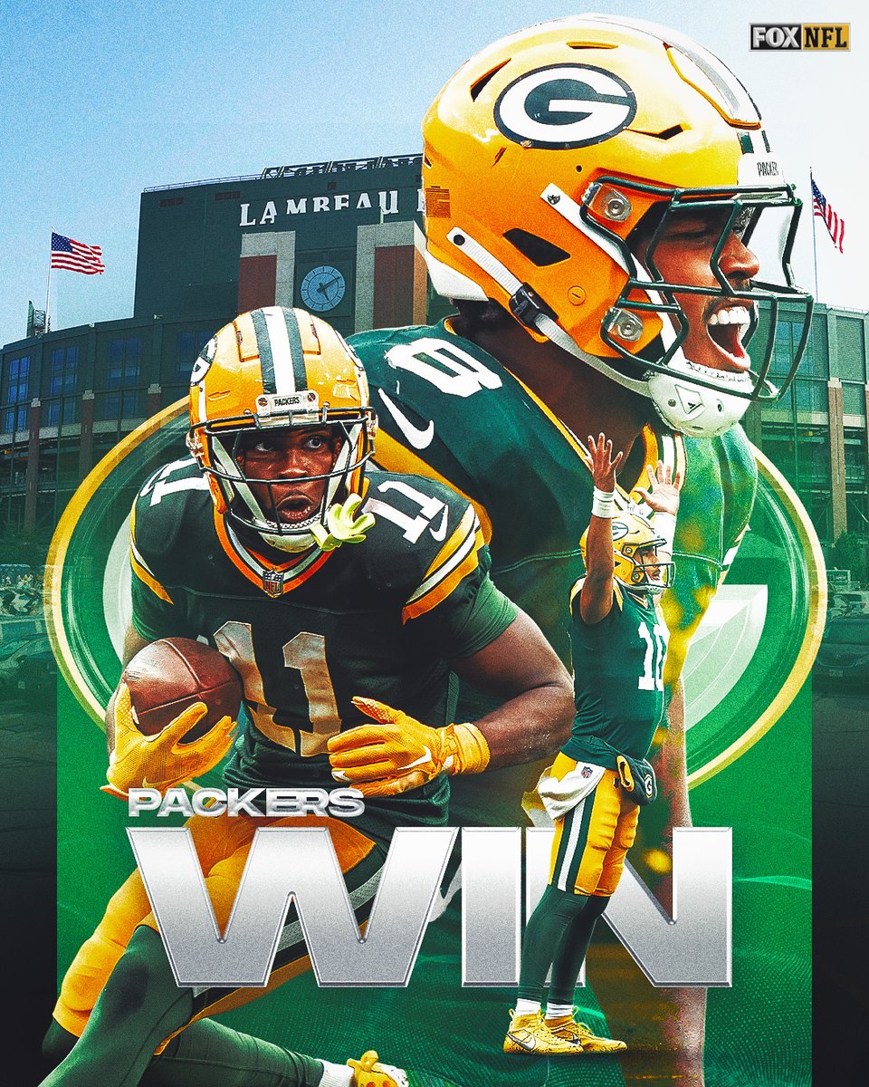 NFLonFOX's tweet photo. The Packers take the W against the 49ers 🧀👏 https://t.co/I2N9xMgmnz