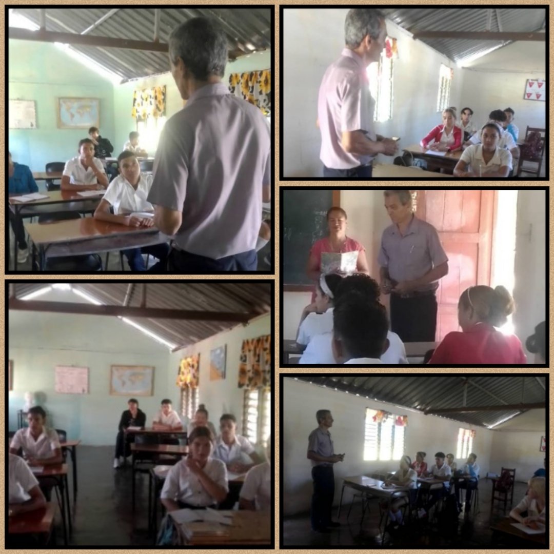 En visita a la Escuela Pedagógica 7 de Diciembre, se realizó intercambio con estudiantes, socializando actividades a realizar de formación vocacional hacia carreras pedagógicas cuando realicen la práctica laboral.
#EducaciónHolguín
#FormaciónPedagógicaHolguín