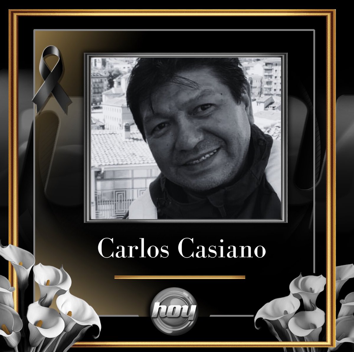 De parte de toda la familia del programa Hoy, enviamos nuestras más sinceras condolencias a la familia de Casiano. Floor Manager de este programa durante 20 años, fue una pieza fundamental en nuestro equipo, un amigo, consejero y parte importante de esta gran familia. Su legado y