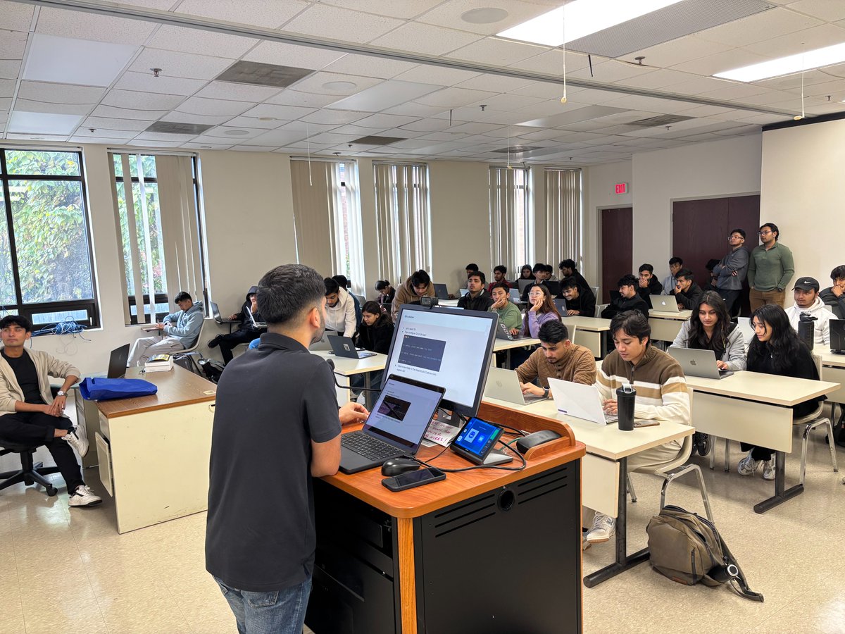 gdgcaldwell's tweet image. Our first-ever “Info Session &amp;amp; Git Workshop” on Oct. 16 was a huge success with 63+ check-ins! 🙌 Your energy made it unforgettable. 

#FirstEvent #GitWorkshop #DevCommunity #CaldwellUniversity #GDGCaldwell #GDG
