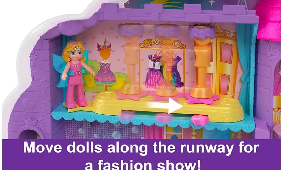 PollyPockets70's tweet photo. Polly Pocket 2-in-1 Travel Toy, Rainbow Unicorn Salon Styling Head #pollypocket #toys #ads #follow https://t.co/VStyfbQ7IJ https://t.co/ie0nMiioXD