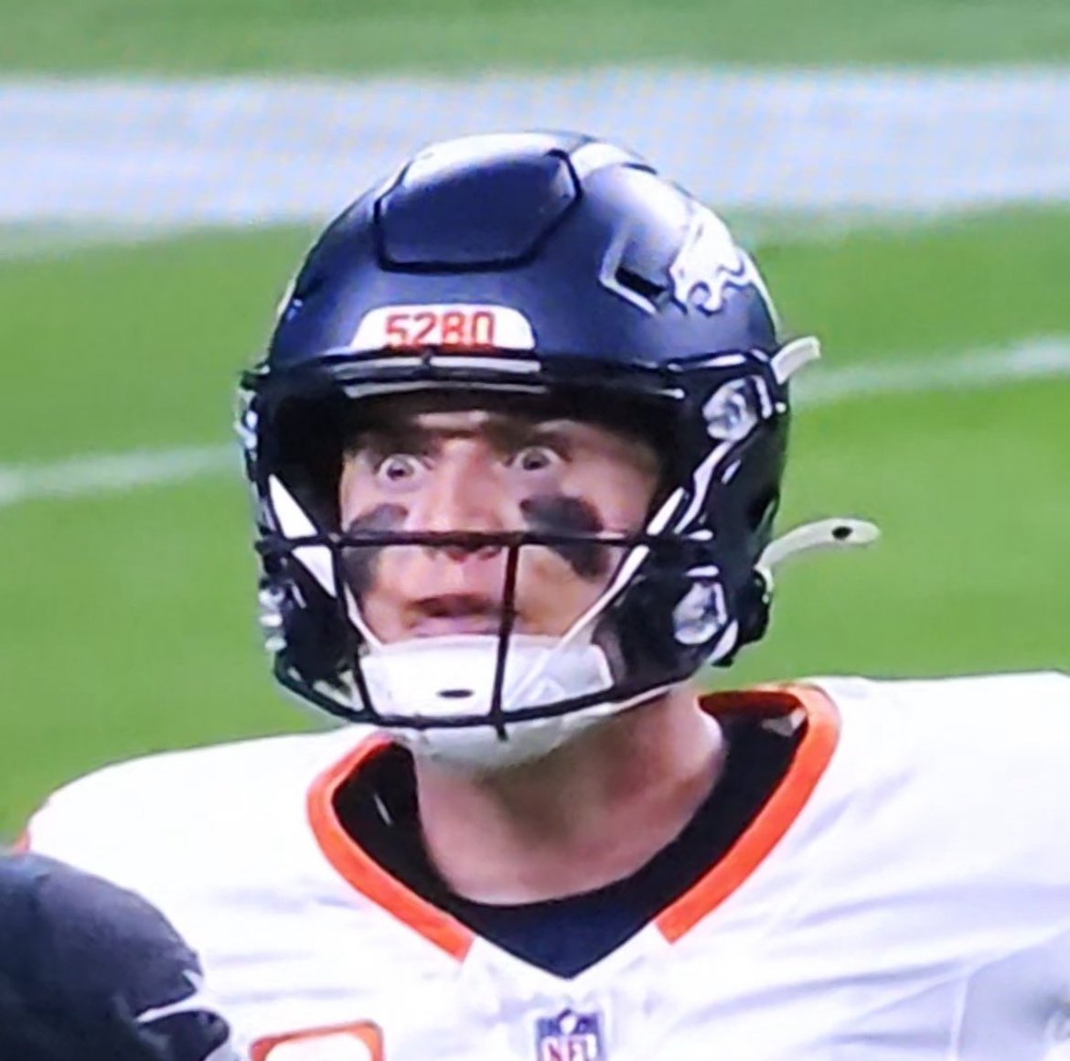 Covers's tweet photo. Broncos -5.5 bettors watching the end of that game. 😅 https://t.co/q5IKTgcy2F