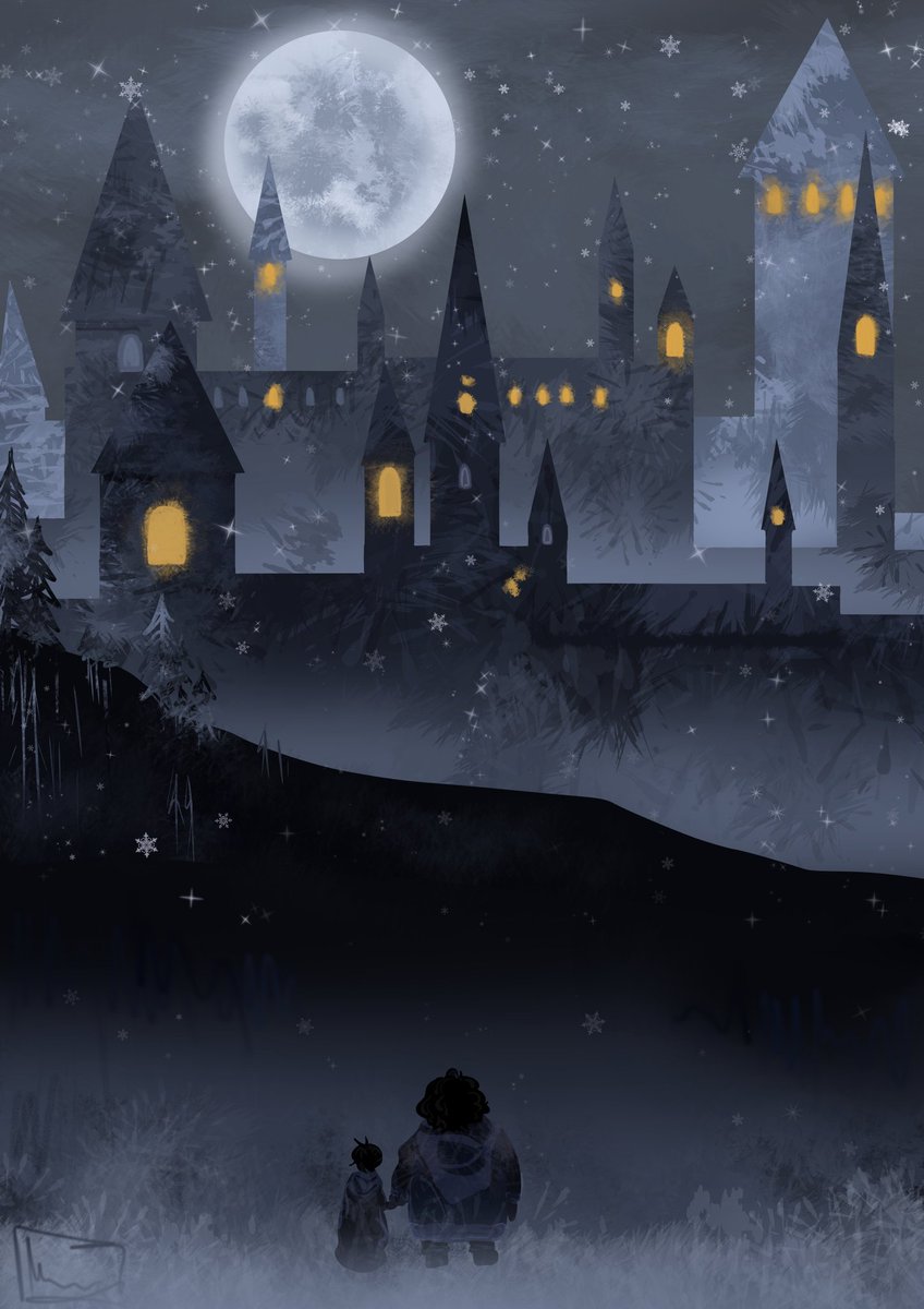 Chillimayoo's tweet image. EVERYONE I'M BACK!
First snow just appeared so little harry potter art for you
#HarryPotter #illustrationart
