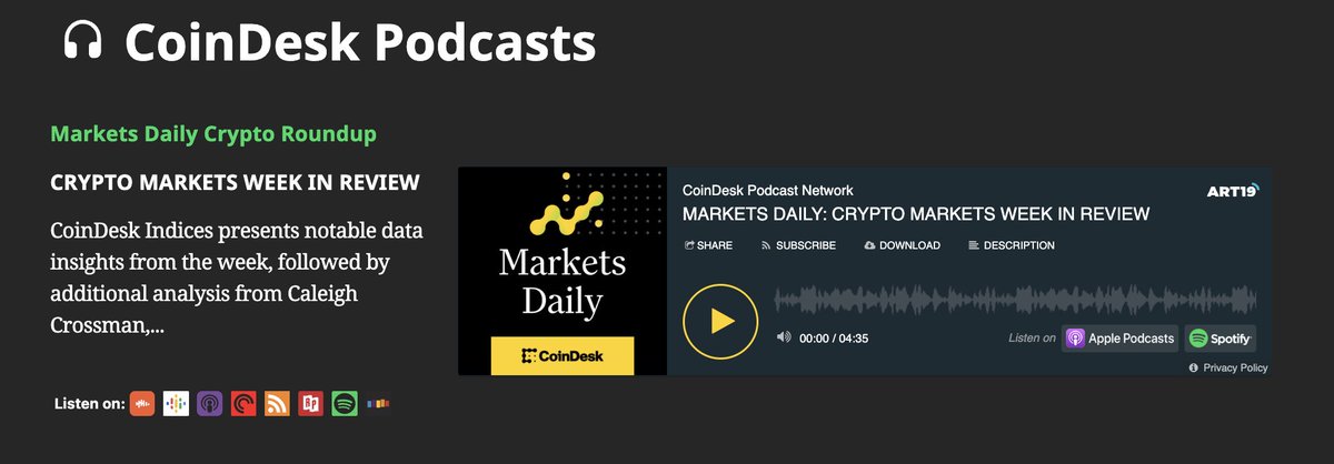 CoinDesk Data & Indices tweet media