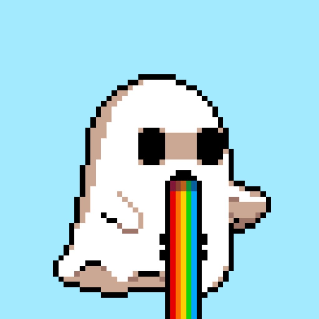 jawrrwiii's tweet photo. Don't Be Scurrrred. 👻👻
New @GhostLabNFT! 
Of Course, Rainbow Vomit! Cuz That's What We Do!🥰 
@eCoLoGy1990 🫡 https://t.co/n29tjX51Iz