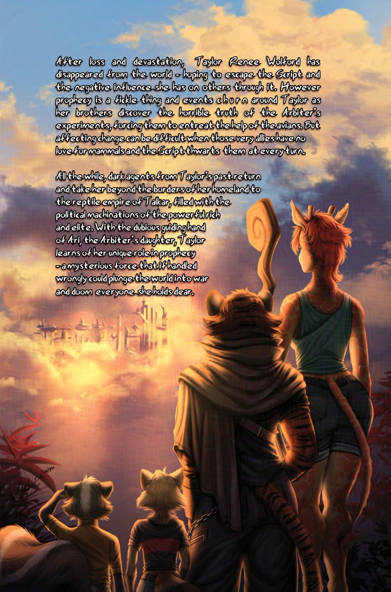 Ruolina's tweet photo. Legend of Ahya - Book 3: Figure of Prophecy
Book cover illustrations for @Darkflamewolf 

#furry #furryartist #BookTwitter #illustrationart https://t.co/9bU9hro9vW
