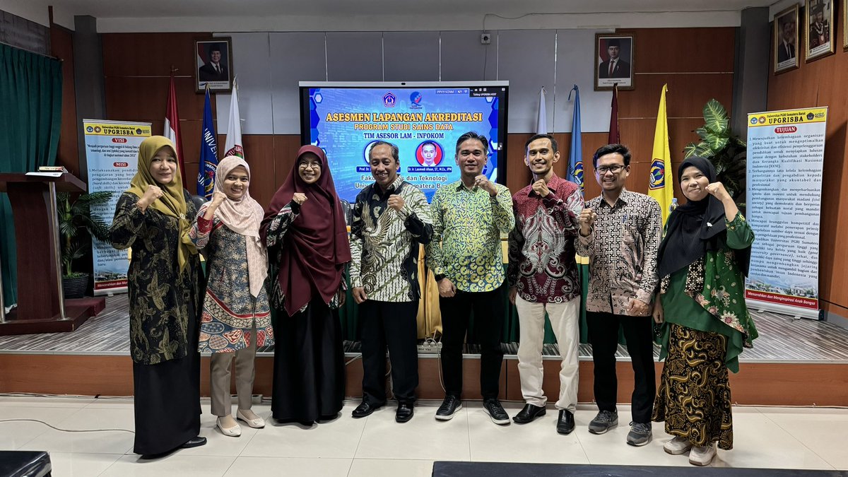 delsikariman's tweet photo. Asesmen Lapangan Program Studi Sains Data UPGRISBA https://t.co/uf8Uy6gqOY