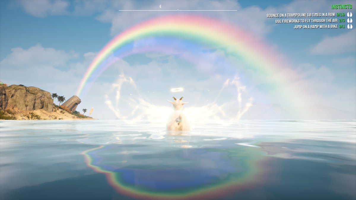 DonjaZero's tweet photo. #GoatButt #NoWipe @GoatSimulator Pilgor the Not-Quite-Immaculate. https://t.co/74gZg63f6r