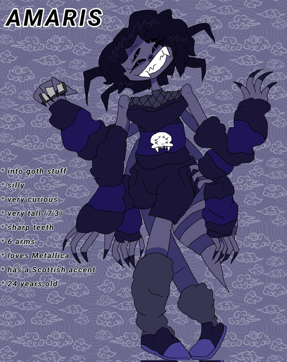 KolsenDust's tweet photo. A goth Scottish spider gal! what else can I say?

#oc #ocart #spidergirl https://t.co/RciT6d3Kdg