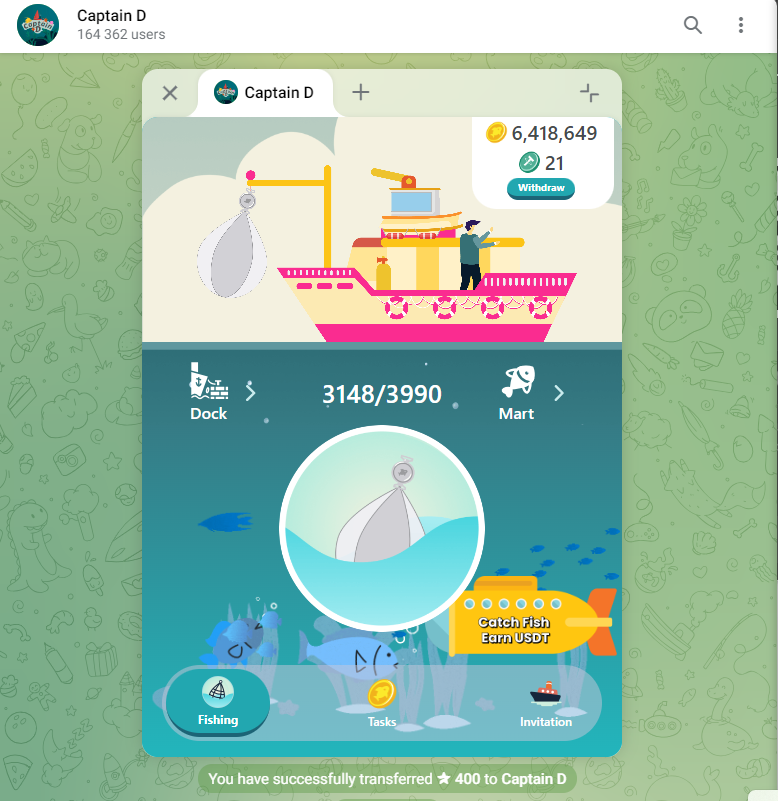 TienDoan956179's tweet photo. My joy is to get my money after hard fishing. here is the game link 
https://t.co/hNcoG9lqac let's make money together. kiếm tiền cùng nhau nào anh em ơi. 
@SuperCaptain_D
#CaptainD https://t.co/jxEe5ialI4