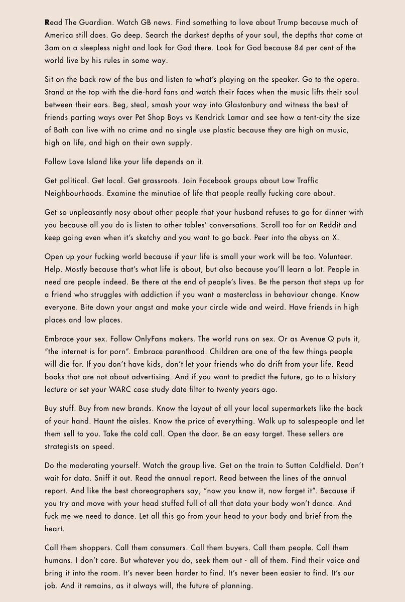 v_praveen's tweet photo. The planner manifesto

via Matthew Waksman, Head of Strategy, Ogilvy UK https://t.co/wSYryd6edX