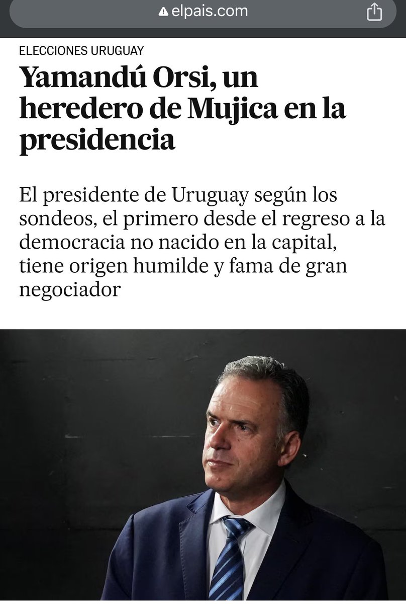 En Uruguay vuelven a soplar vientos de izquierda. Yamandú Orsi es el nuevo presidente!