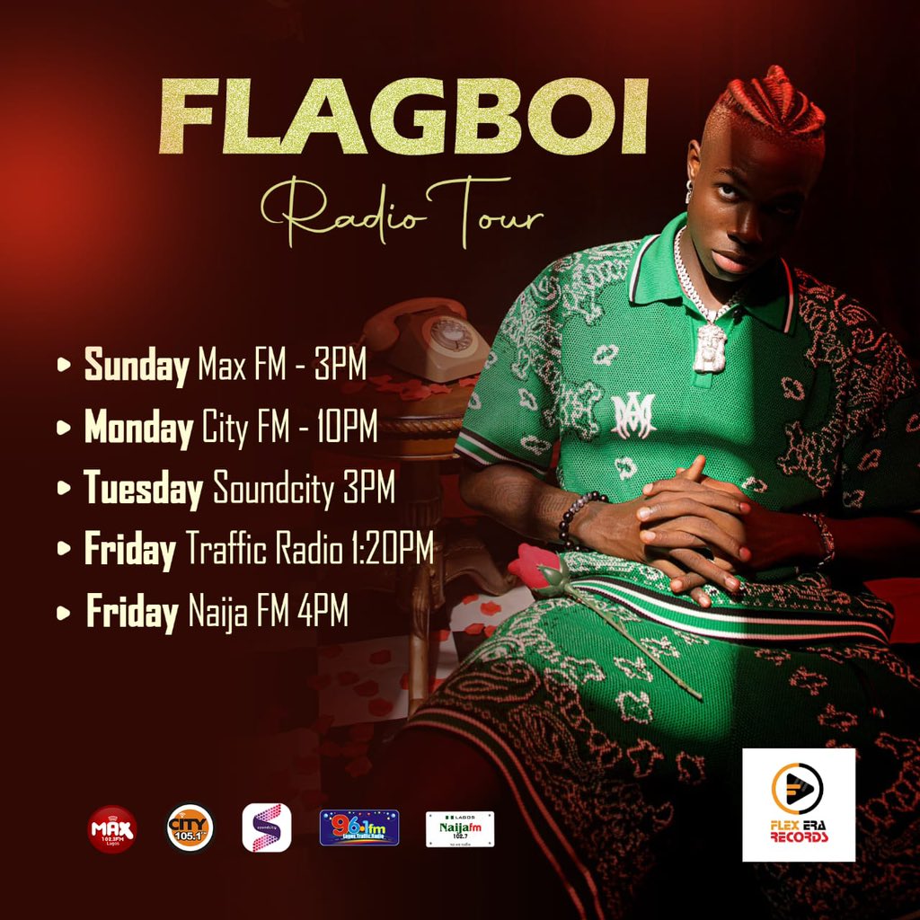flagboiera's tweet photo. Tune In To Your Fav Raidio Stauions To listen to the story behind CrazyLove❤️‍🔥

@maxfm102.3 
@citi973fm 
@soundcity985fm 
@lagostrafficradio961 
@naija102fm https://t.co/IUKLW7sK9Q