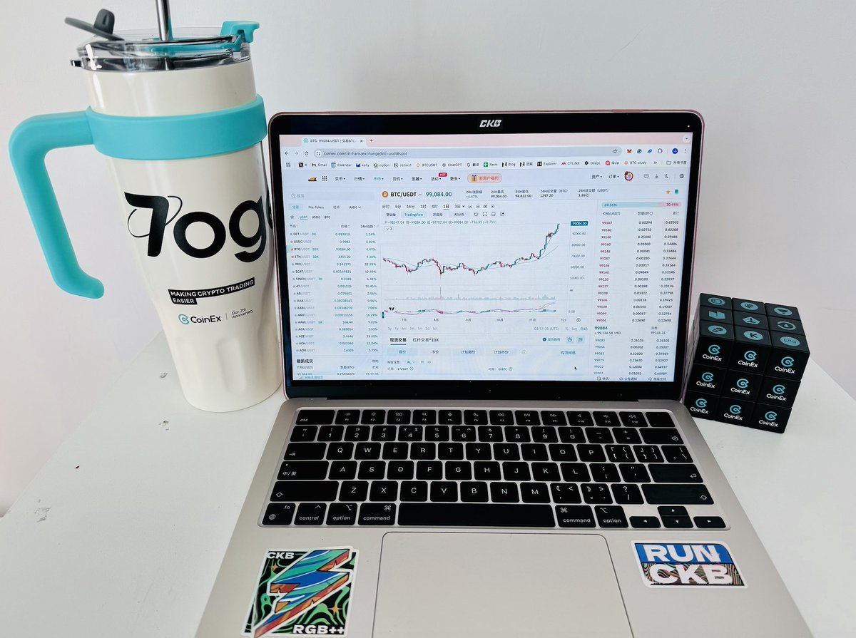 HelloKellyup's tweet photo. 👁️GM
🚀新的一周，和 @coinexcom 一起迎接 #BTC $100k 的到来
🎊提前祝 @coinexcom 七周年快乐🎉 https://t.co/DGGY8ZVbEt