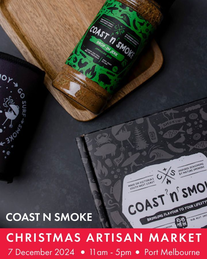 🌟\\// 2024 Christmas Artisan Market \\//🌟

 ❤ Meet our Vendors: 
🎄Chief's Son Distillery
🎄Coast n' Smoke @coastnsmoke 

🗓 Date: Dec 7th
📍 Location: Bay Street in Port Melbourne
🕒 Time: 11 AM - 5 PM
🎁 More Info: 3207port.com.au/blog/christmas…

#3207PORT <a href="/cityportphillip/">City of Port Phillip</a> #pmba