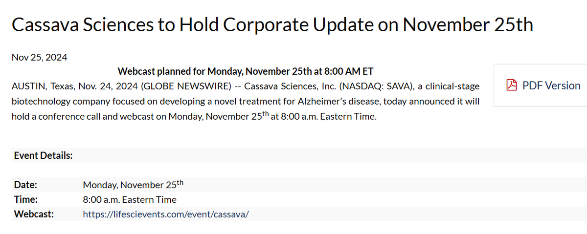 Archisaurus_YMB's tweet photo. Things are really getting interesting with $SAVA!  Can't wait for the webcast tomorrow! https://t.co/1kQhH9uqfC