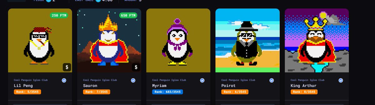 Cool Penguin Igloo Club NFT || $FISHY || $FTM 🐧 tweet media