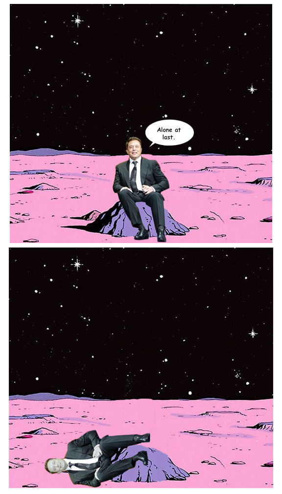 ilporter's tweet image. Let's get his ass to mars.
Yesterday if possible.