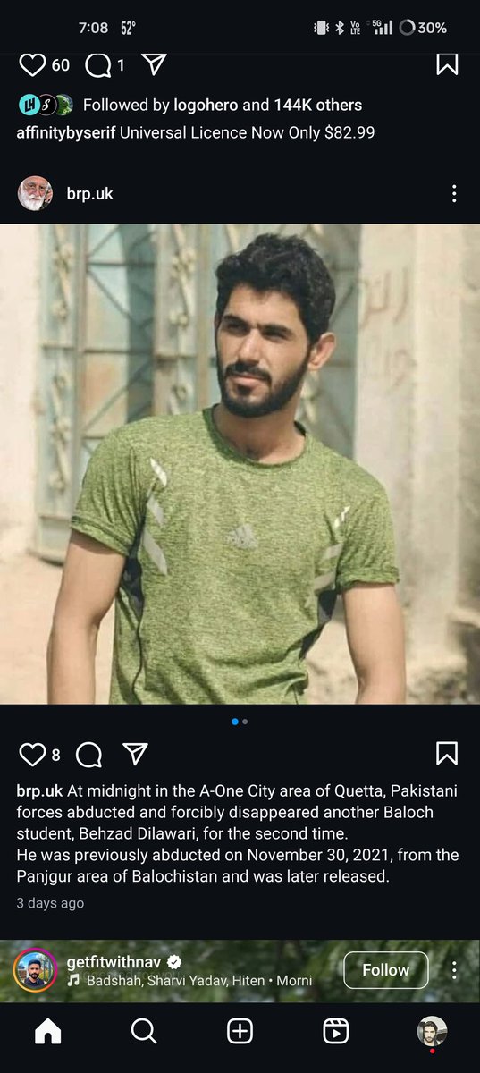 SuperQid's tweet photo. Another innocent Baloch has been abducted, leaving his loved ones uncertain if they'll ever see him again. The responsibility for this injustice lies with the Pakistan Army and the government of Pakistan. https://t.co/EVcxRU7NYb