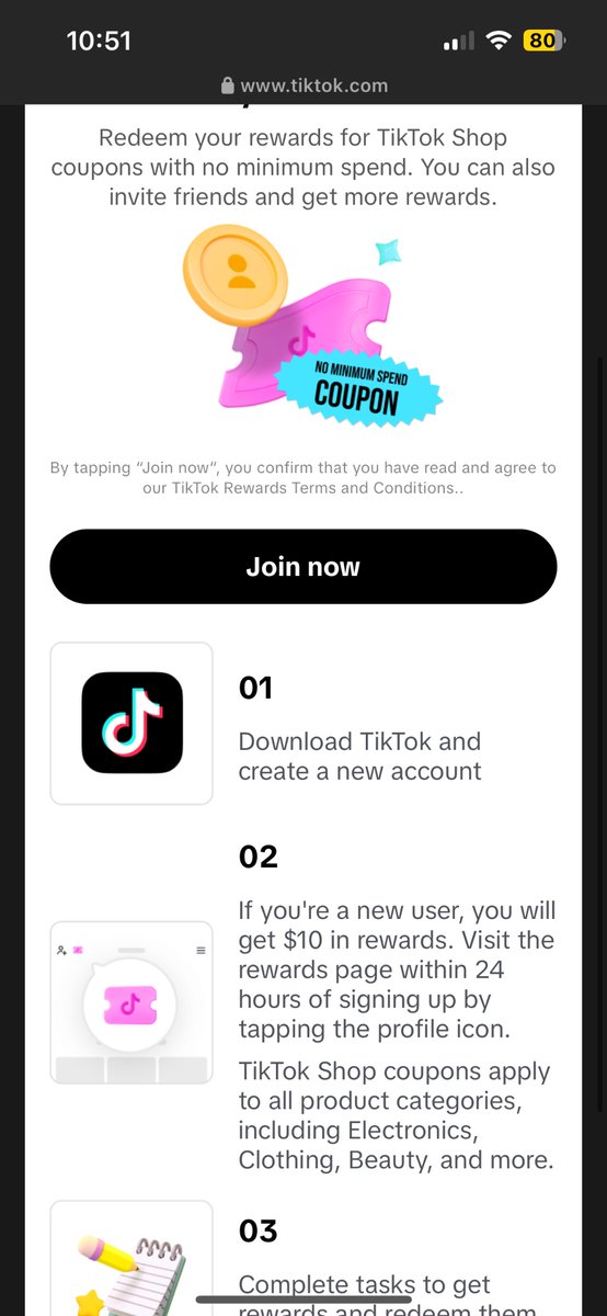 ToBeSoRizzo's tweet photo. If you can pls interact with my personal link!! We both get $ for tiktok shop if you do the steps of clicking the link, click “join” and then it will say this : https://t.co/Wfr4BqiIlO (going toward my #onedirection vinyl fund lol) https://t.co/TtIK0jE4mV