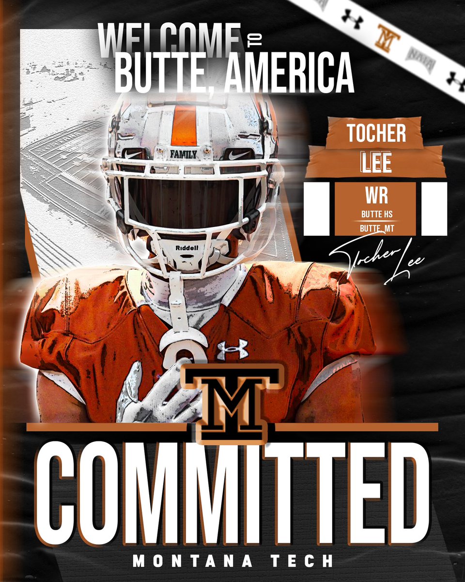 tocherlee_'s tweet image. ROLL DIGGS⚒️!!! Super excited to announce my commitment to Montana Tech to continue my academic and athletic career!!
#Family #CountOnMe #DiggsFam25⚒️@MonTechFootball @CoachKyleSamson @MTFBCoachSchlee @CoachThatcher @CoachTravisDean @KodyTorgerson @CoachAndersonMT @CoachMAllenFB